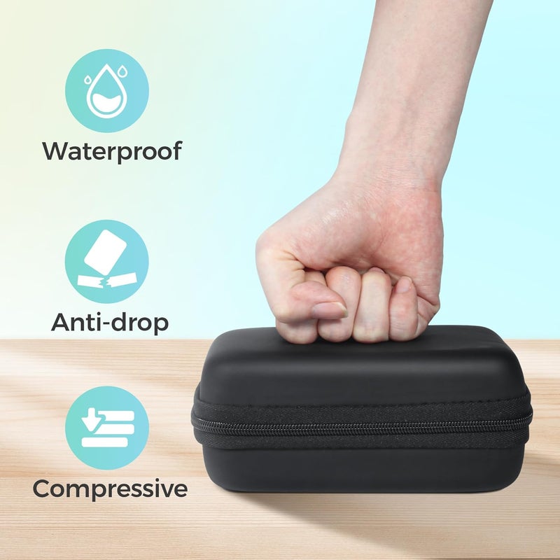 Nelko Genuine Case Compatible P21 Label Maker, Compatible with Most Mini Label Printers, Holder for Labeler Makers Printer & Labeling Tapes, Box with Mesh Pocket for Batteries Accessories (Case Only) - Image 5